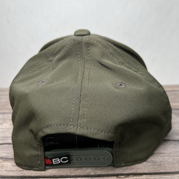 Black Clover Live Lucky Golf Snapback Hat Olive Green Embroidered OSFA - Picture 6 of 13
